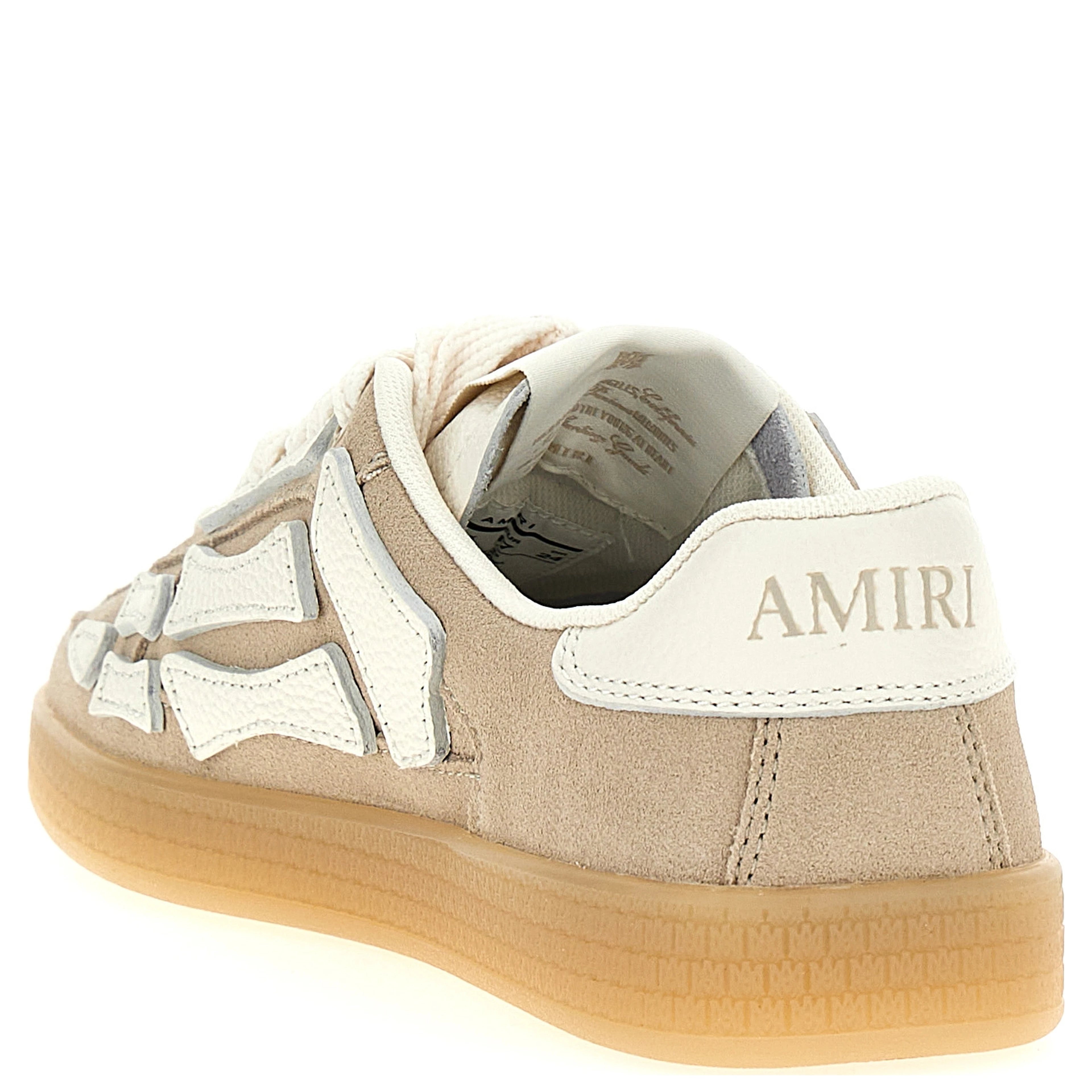 Beige Cowhide Sneakers