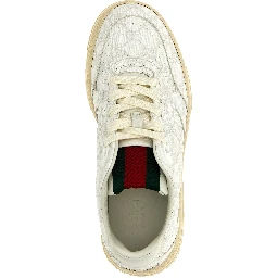White Polyethylene Sneakers