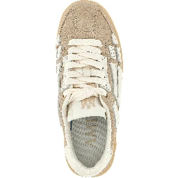 Beige Cowhide Sneakers