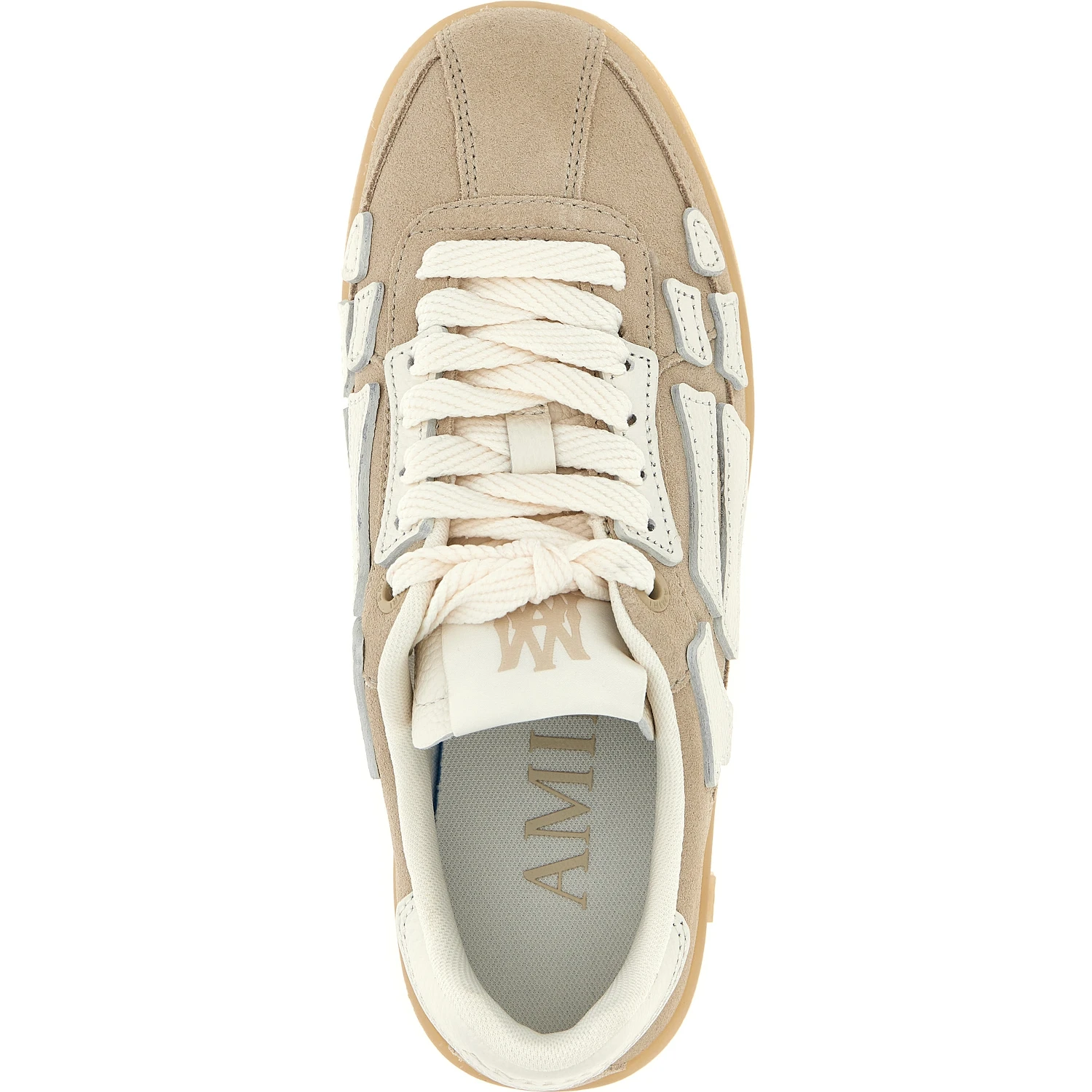 Beige Cowhide Sneakers