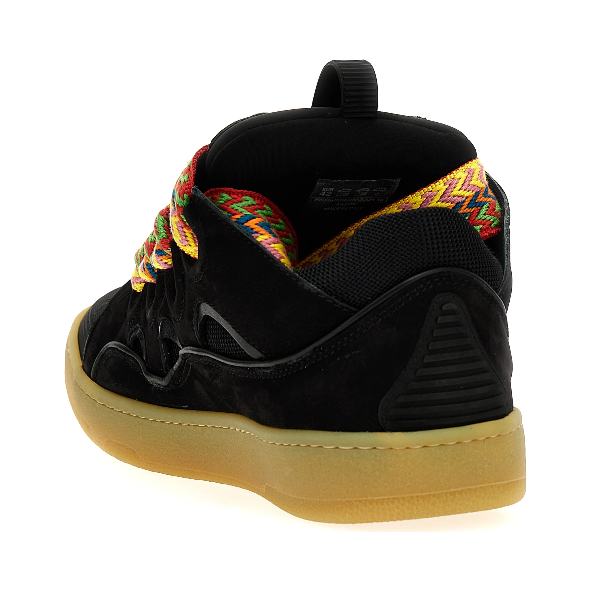 Black Calfskin Chunky Sneakers