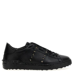 Black Calfskin Low Top Sneakers