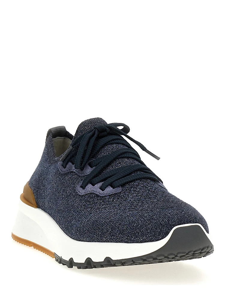 Blue Cotton Athletic Sneakers alternative