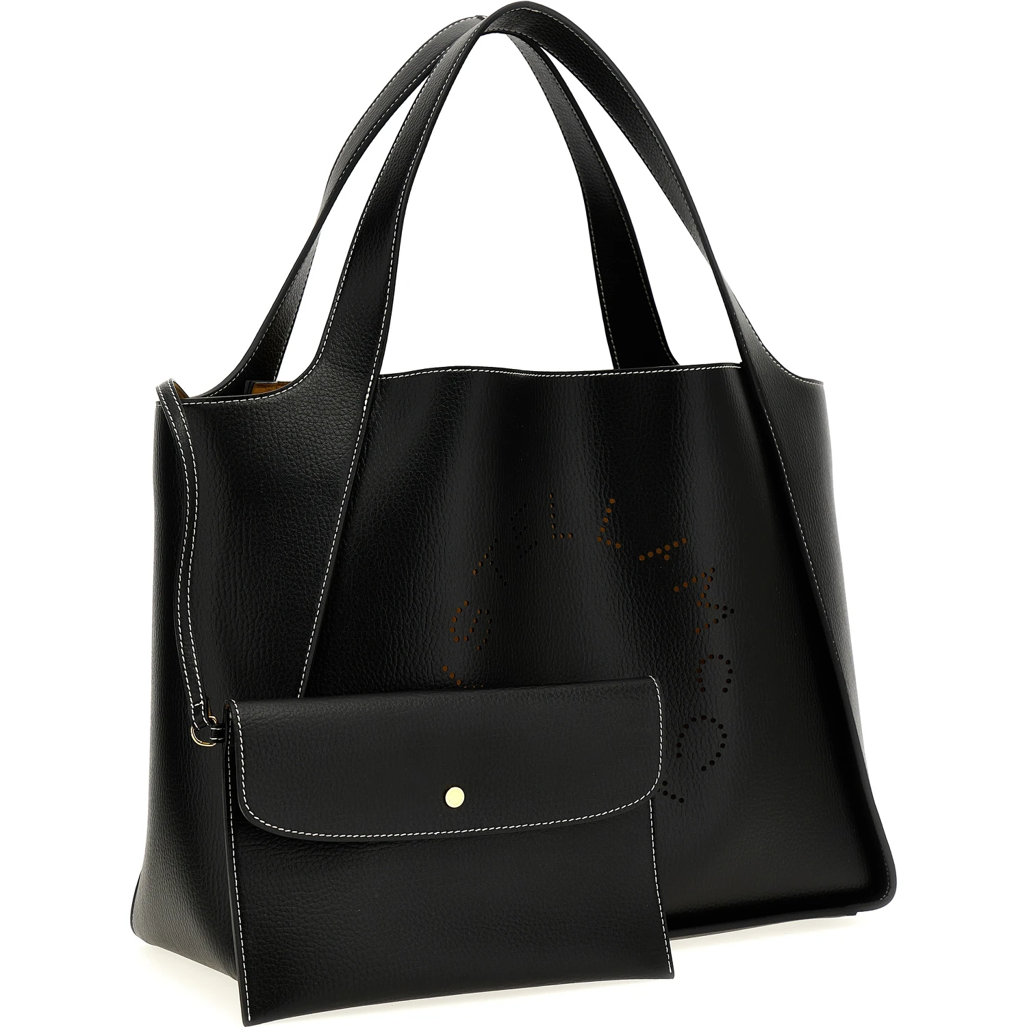 Black Polyamide Tote Bag