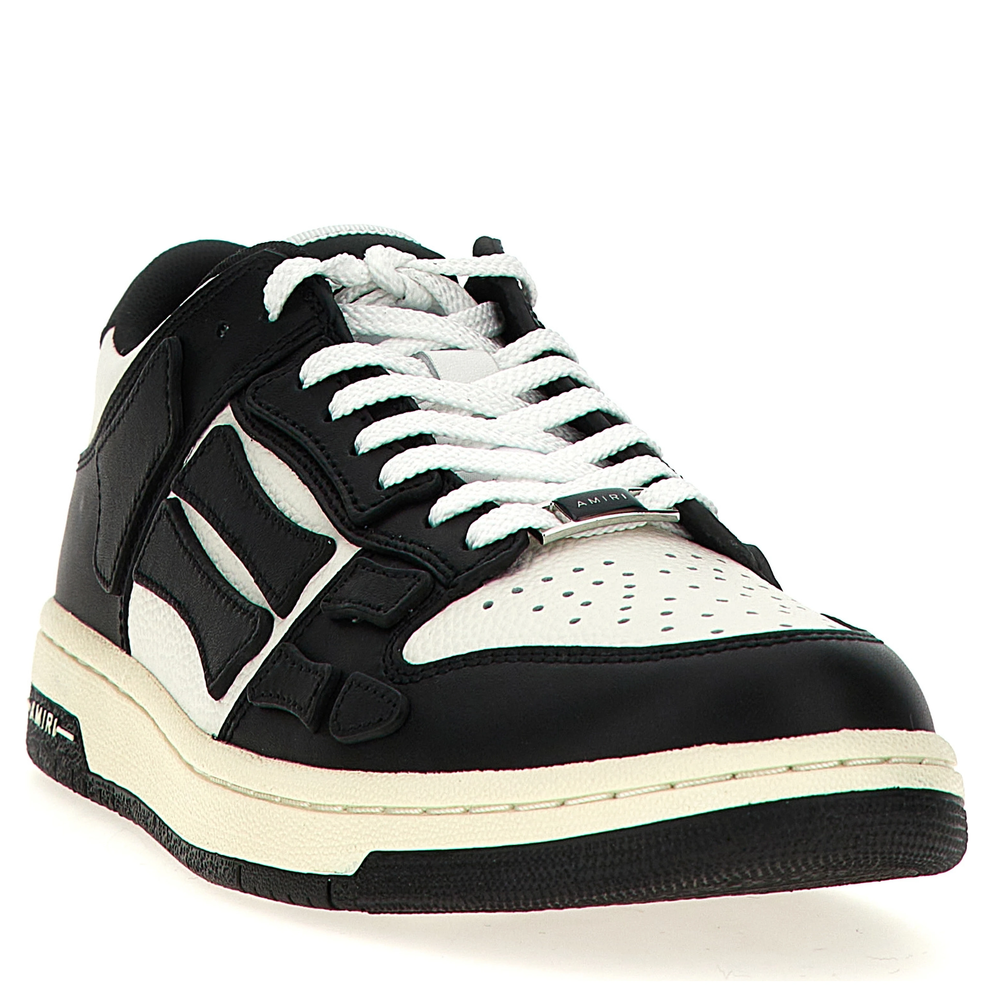 Bicolor Cowhide Low Top Sneakers