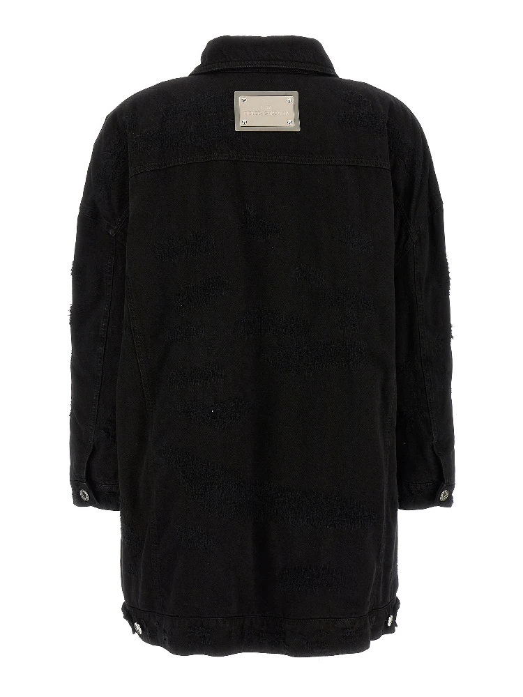 Black Cotton Denim Jacket alternative
