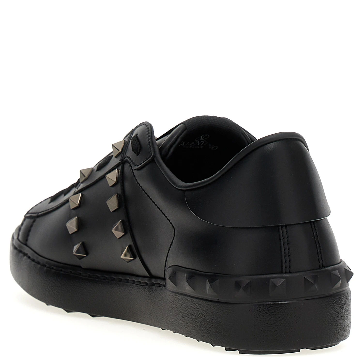 Black Calfskin Low Top Sneakers