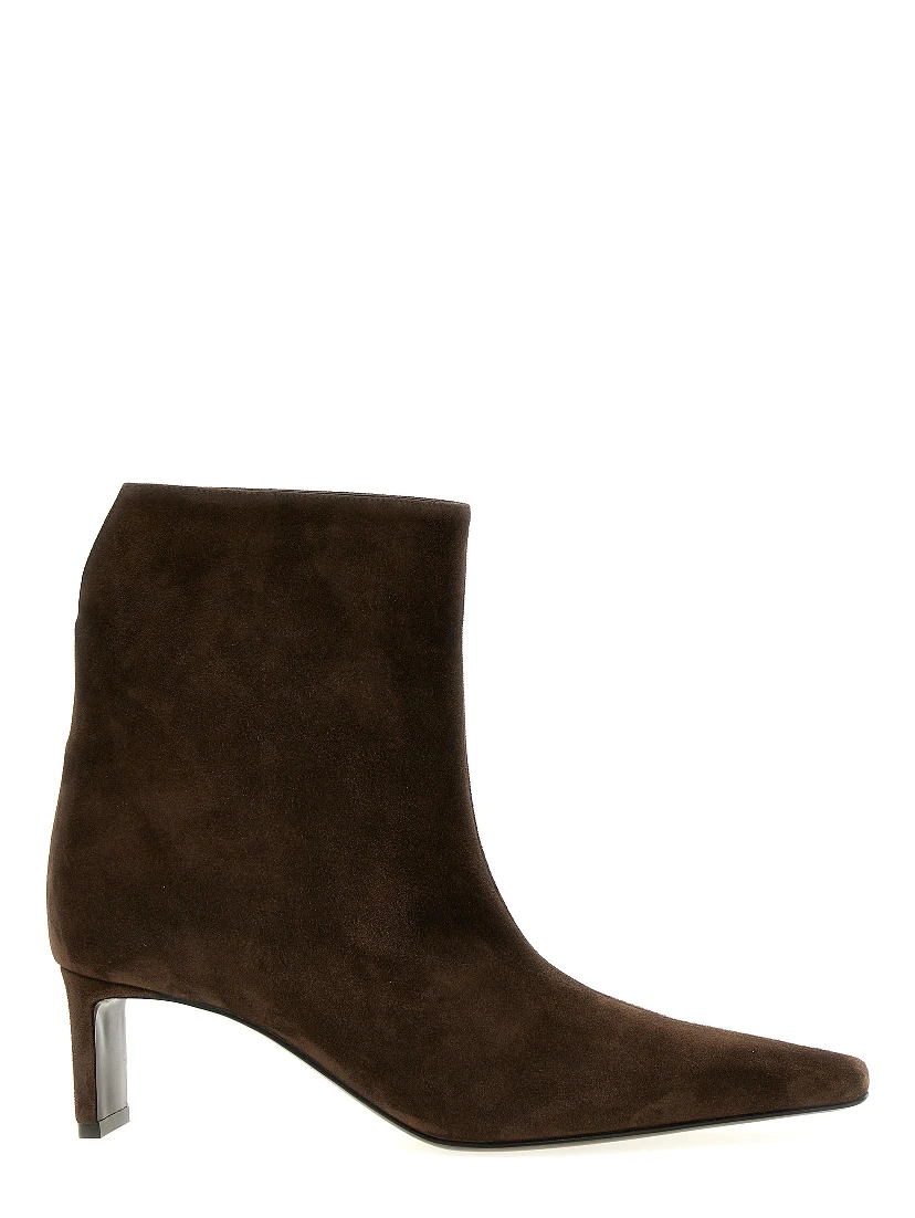 Brown Calfskin Ankle Boots