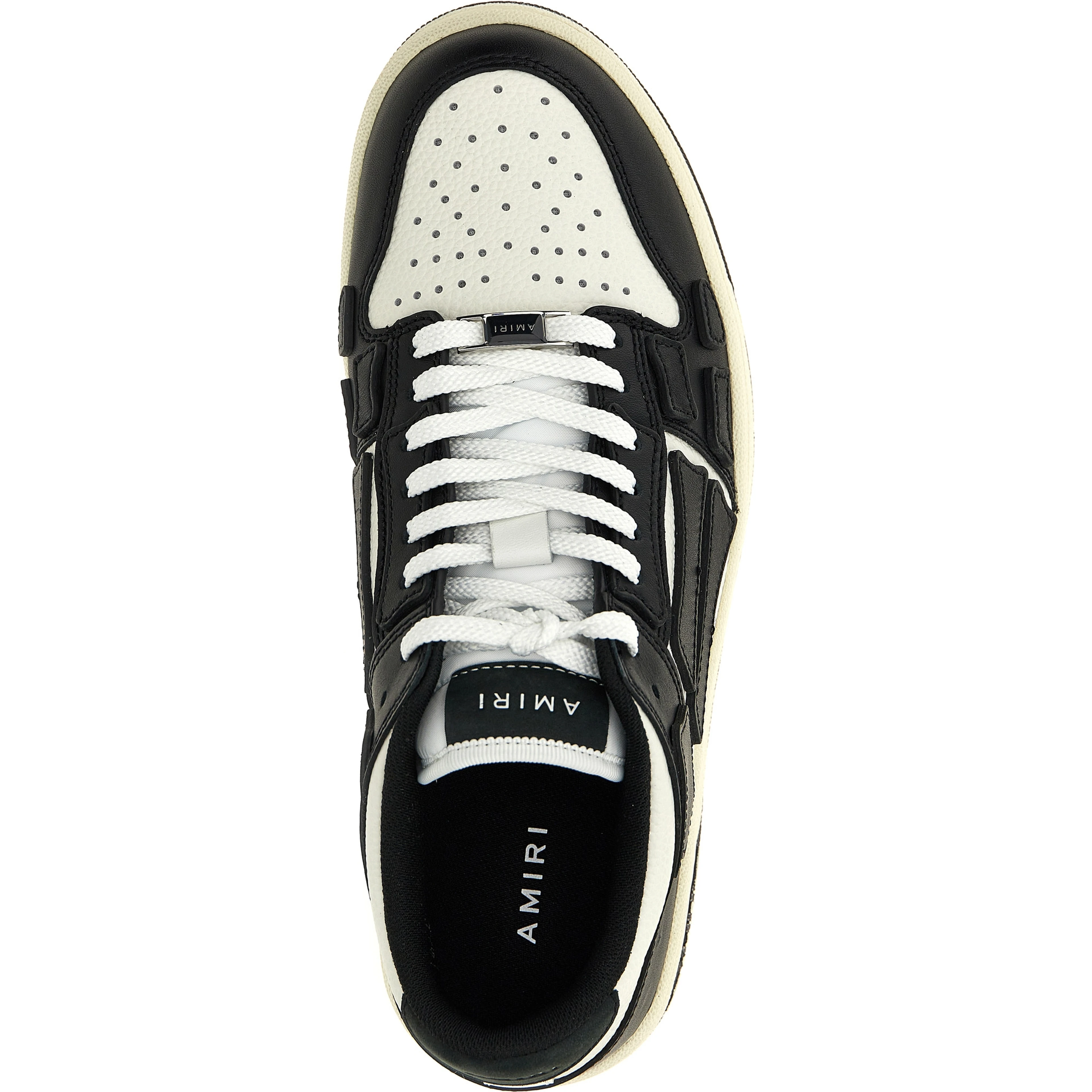 Bicolor Cowhide Low Top Sneakers