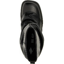 Black Calfskin Ankle Boots