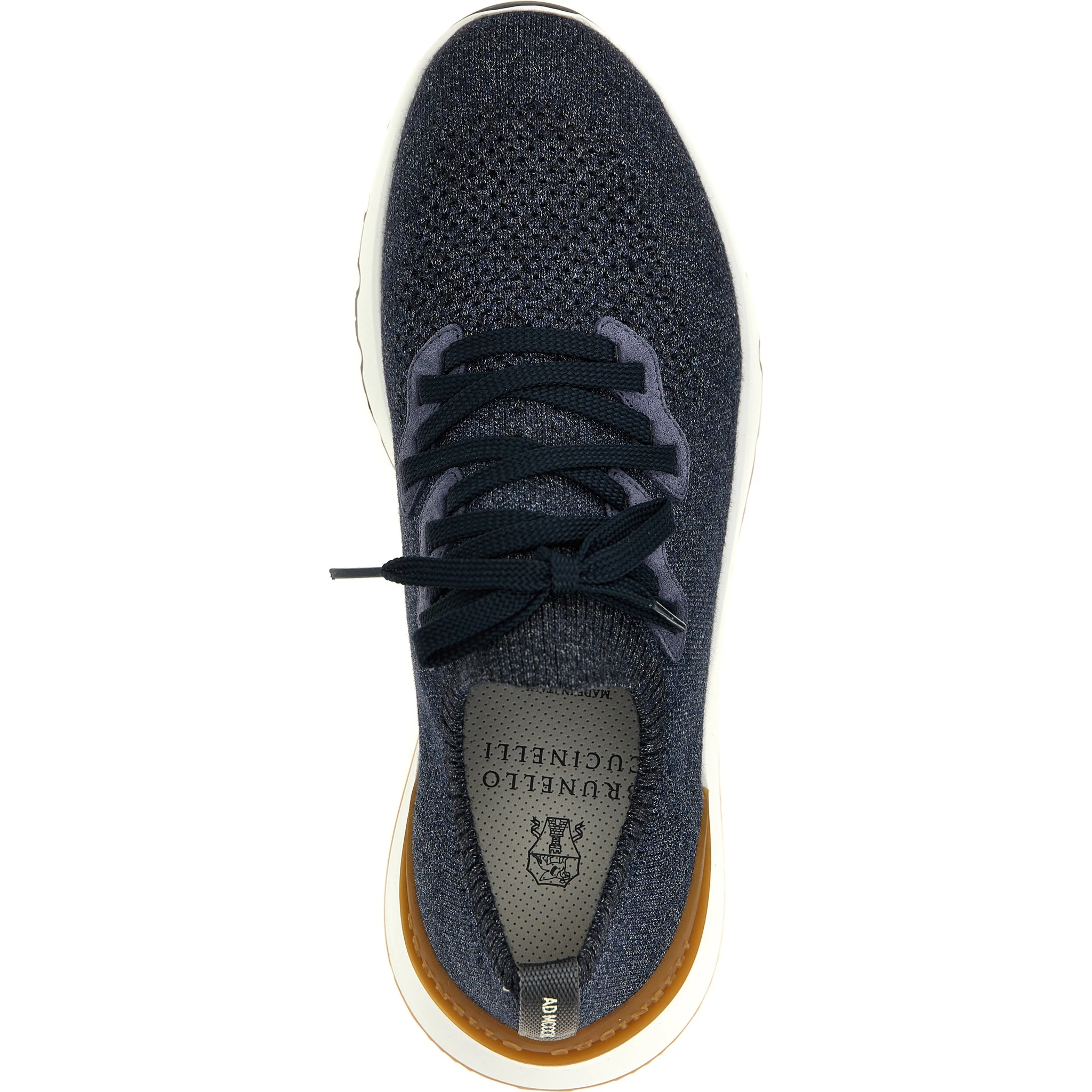 Blue Cotton Athletic Sneakers