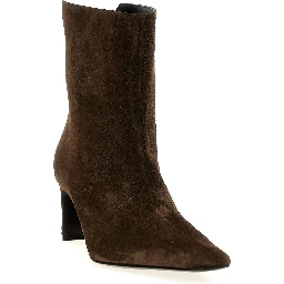 Brown Calfskin Ankle Boots