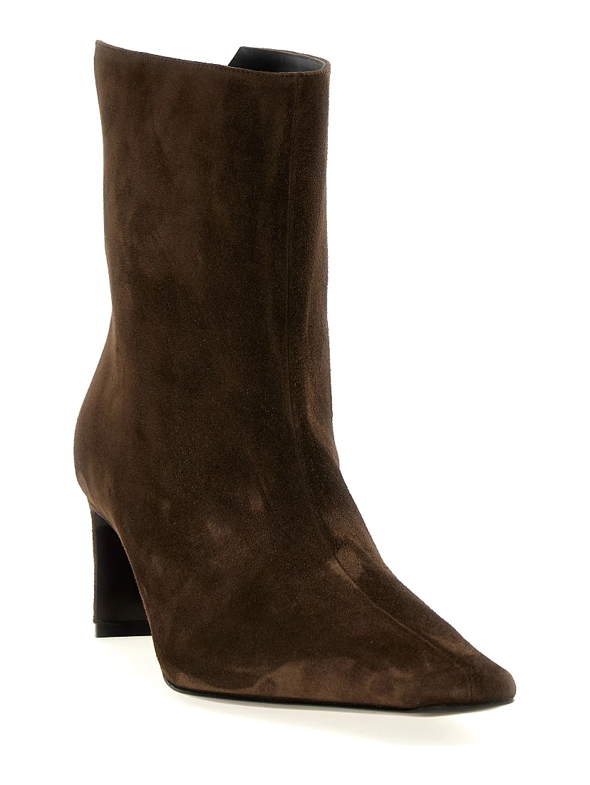 Brown Calfskin Ankle Boots