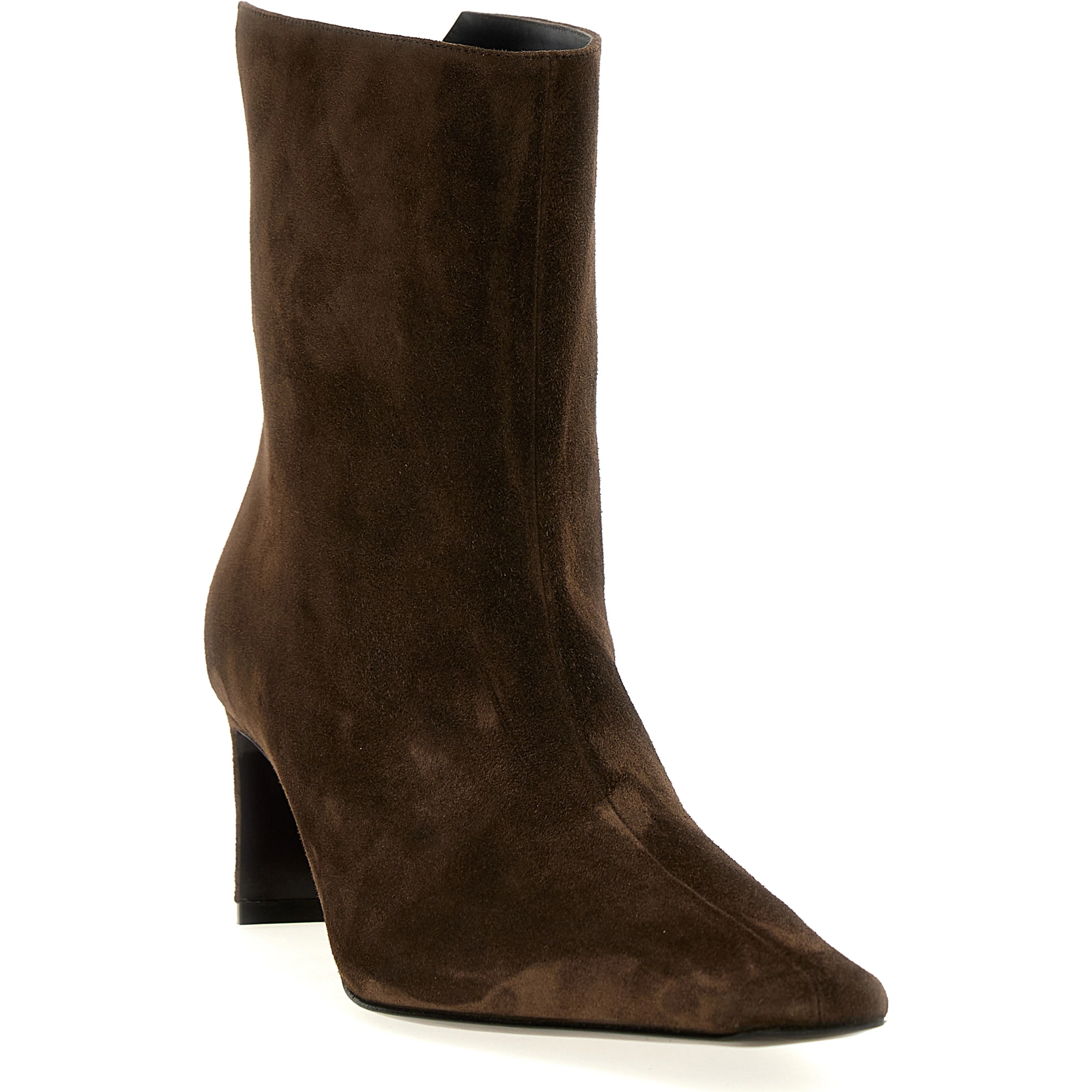 Brown Calfskin Ankle Boots