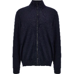 Blue Wool Cardigan