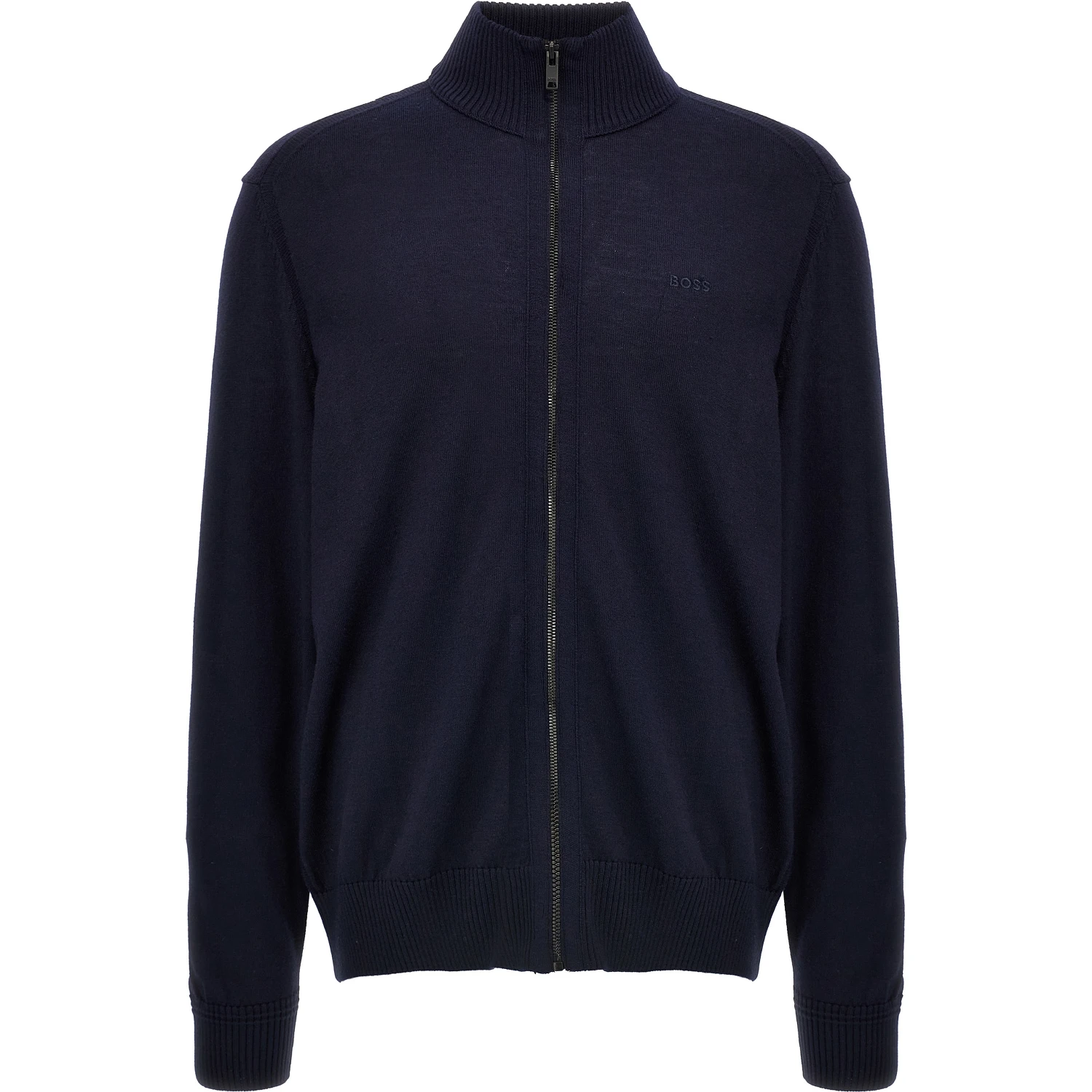 Blue Wool Cardigan