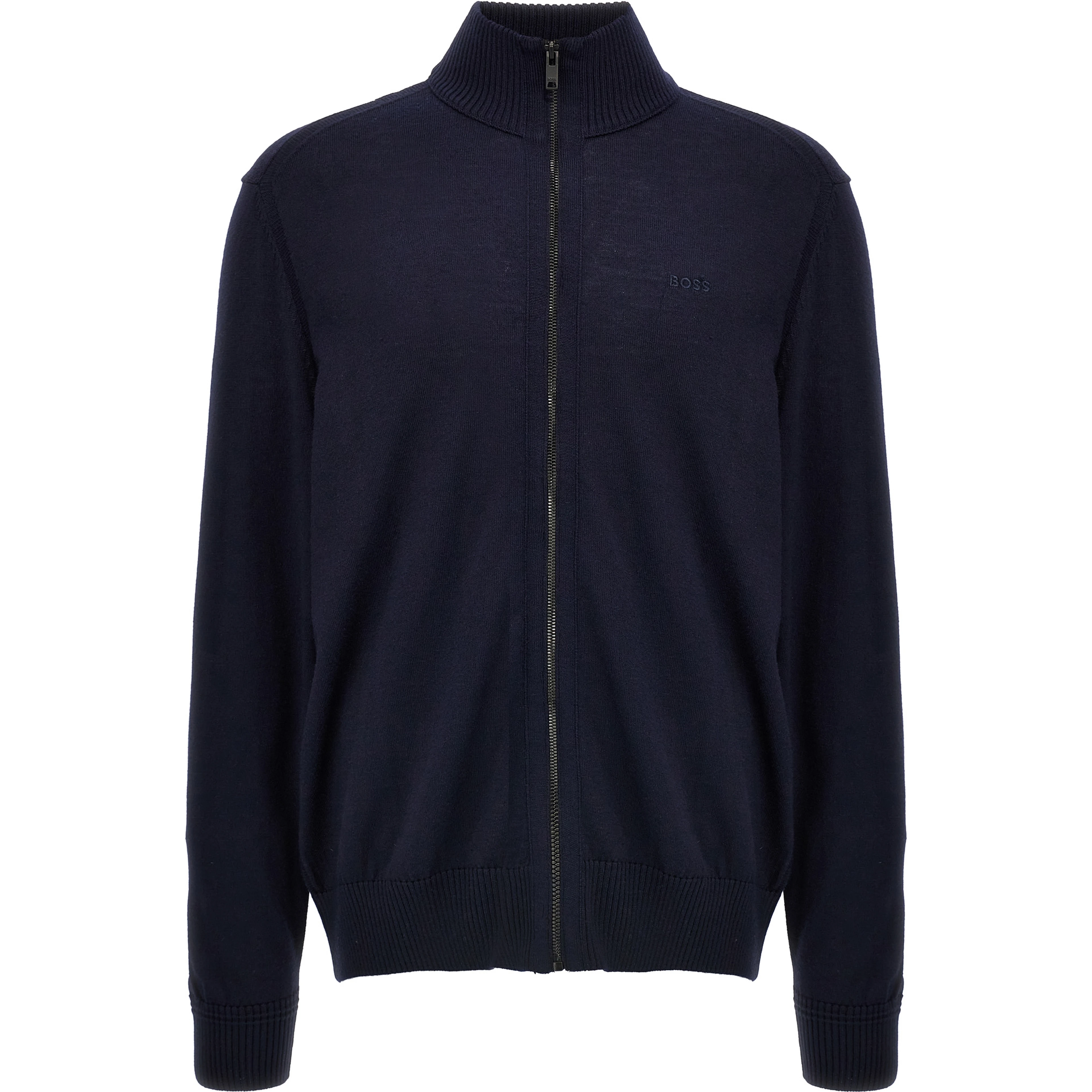 Blue Wool Cardigan