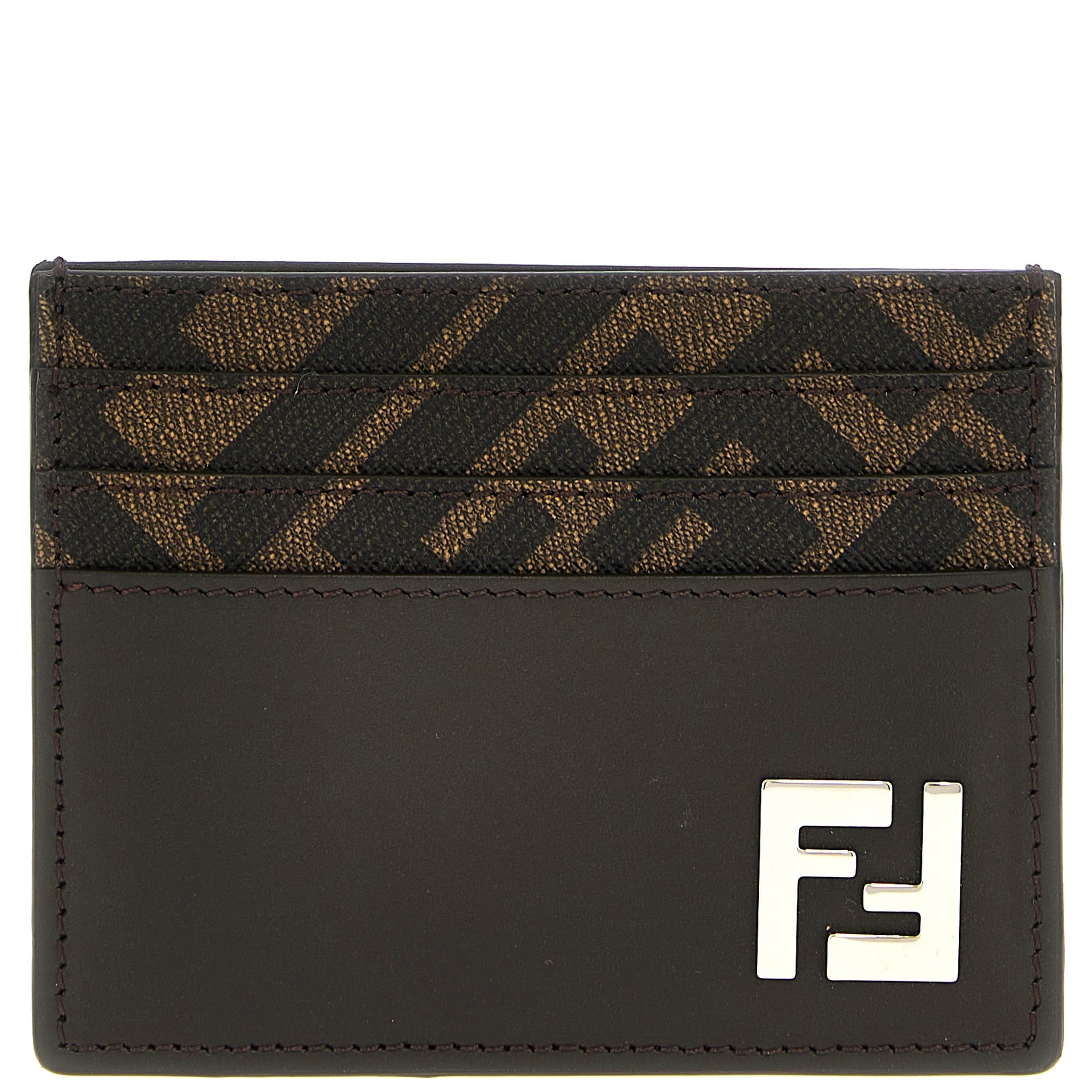 Brown Calf Leather Bos Taurus Cardholder