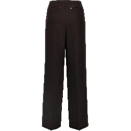 Purple Virgin Wool Dress Pants