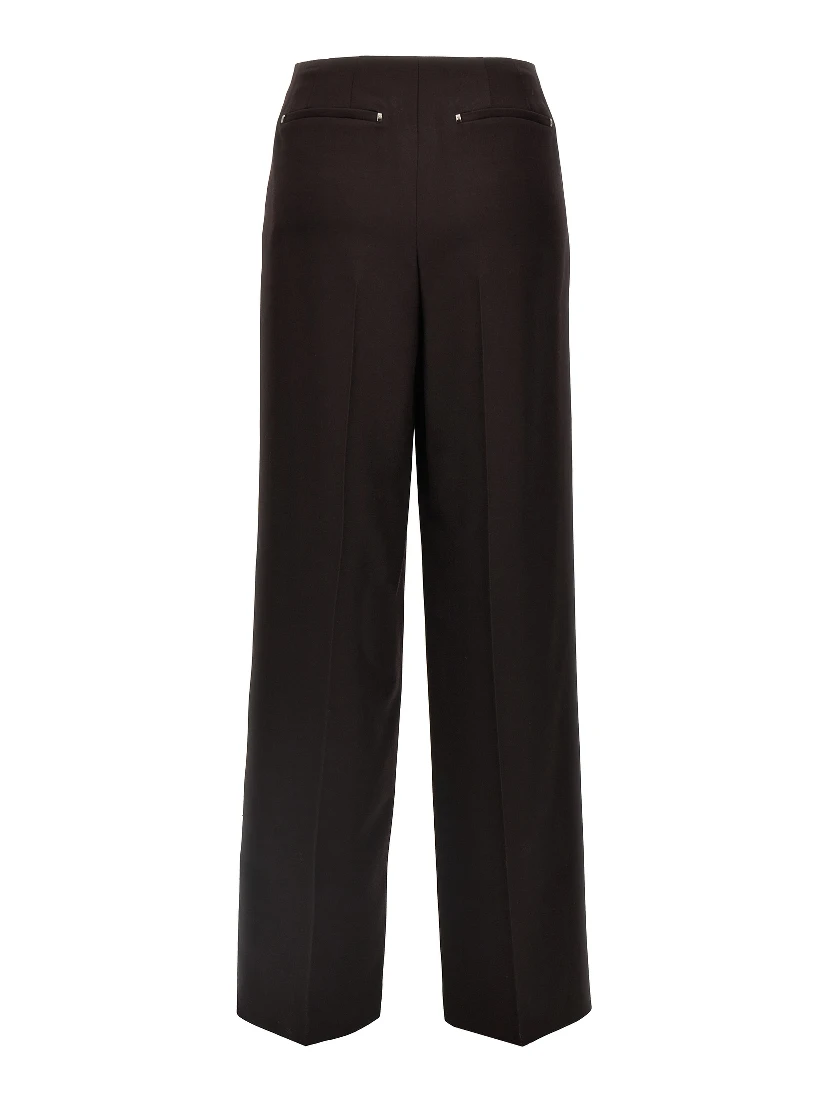 Purple Virgin Wool Dress Pants