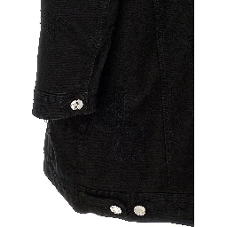 Black Cotton Denim Jacket
