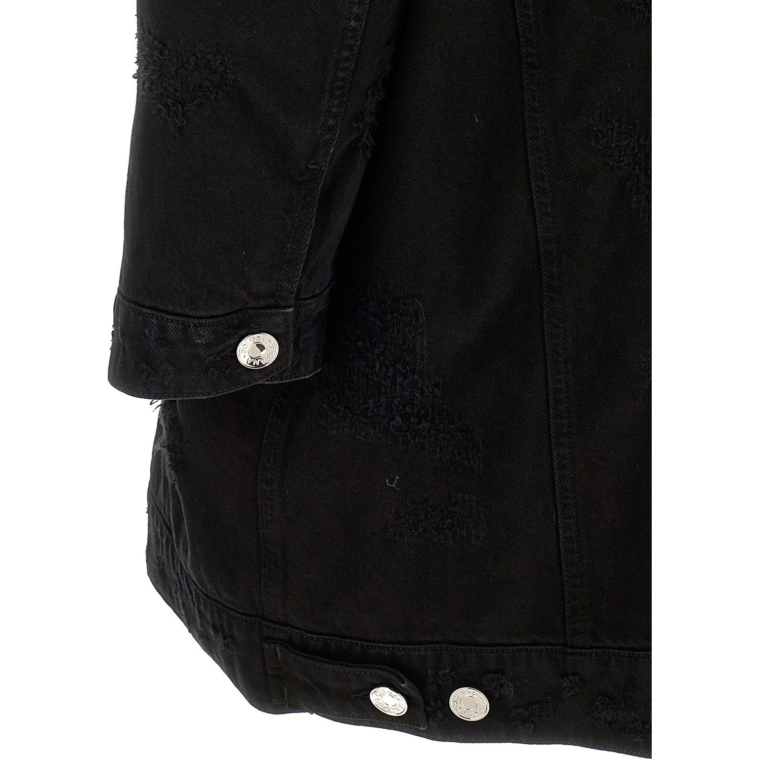 Black Cotton Denim Jacket