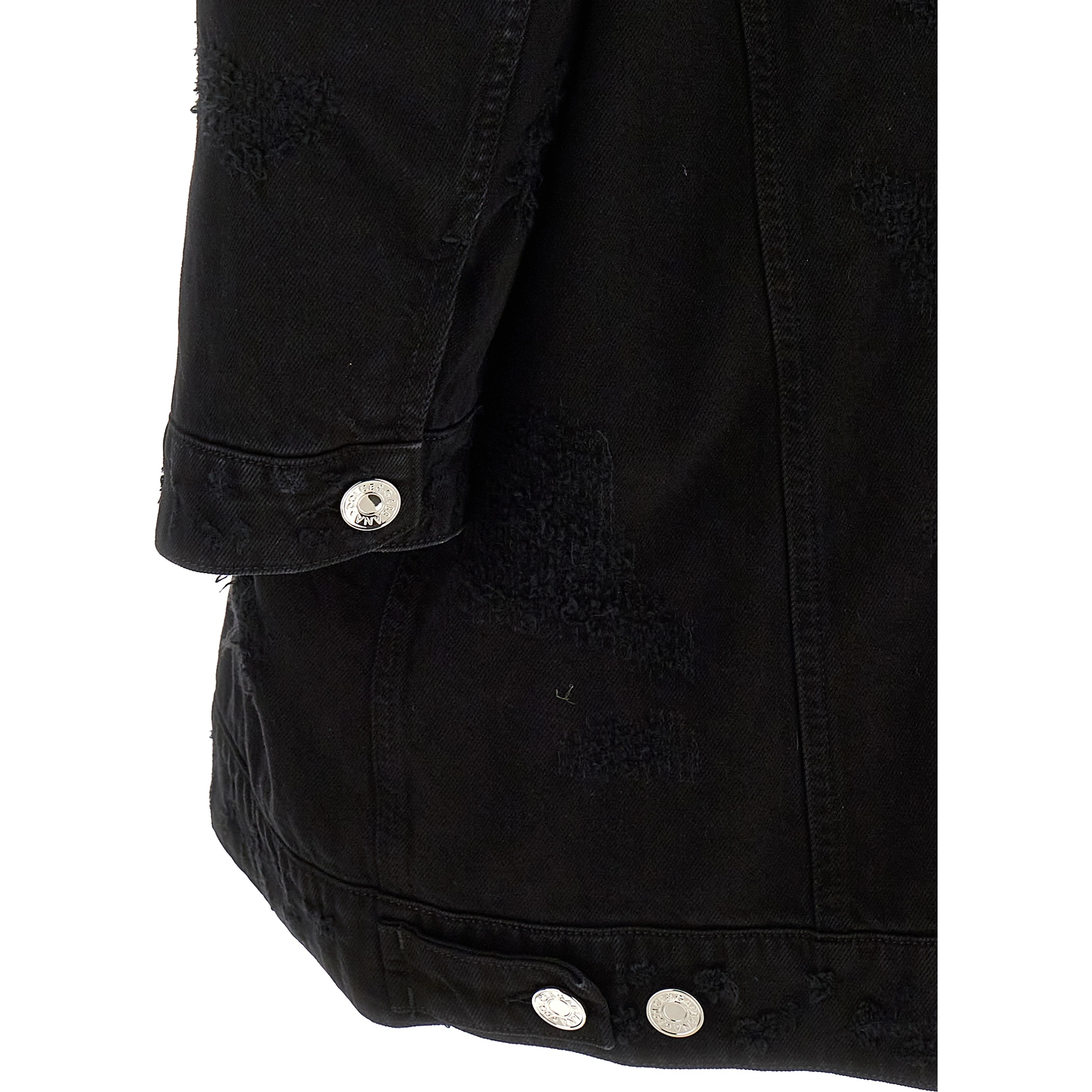 Black Cotton Denim Jacket