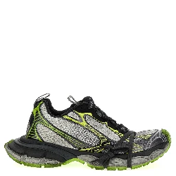 Gray Polyethylene Athletic Sneakers