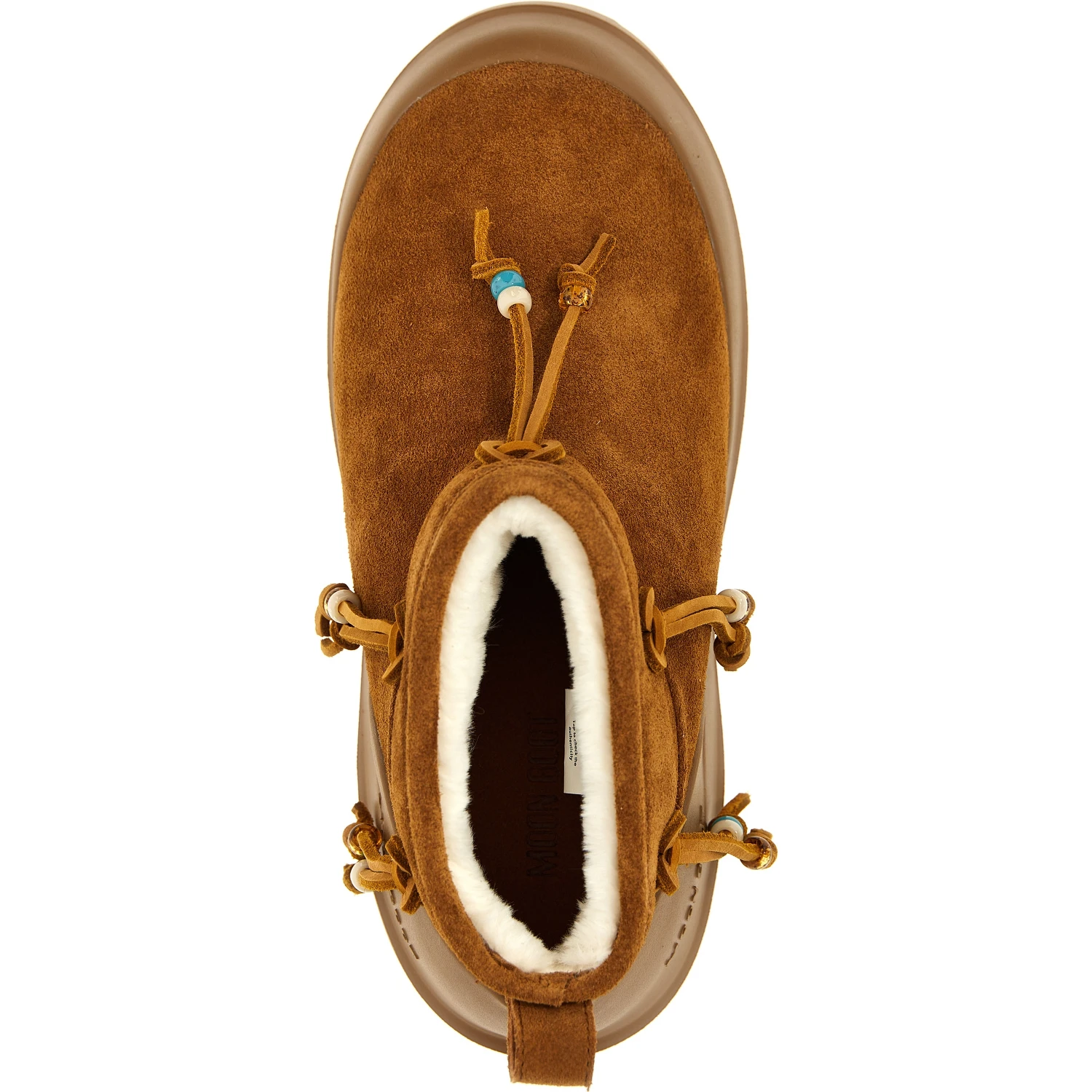 Brown Suede Leather Flat Boots