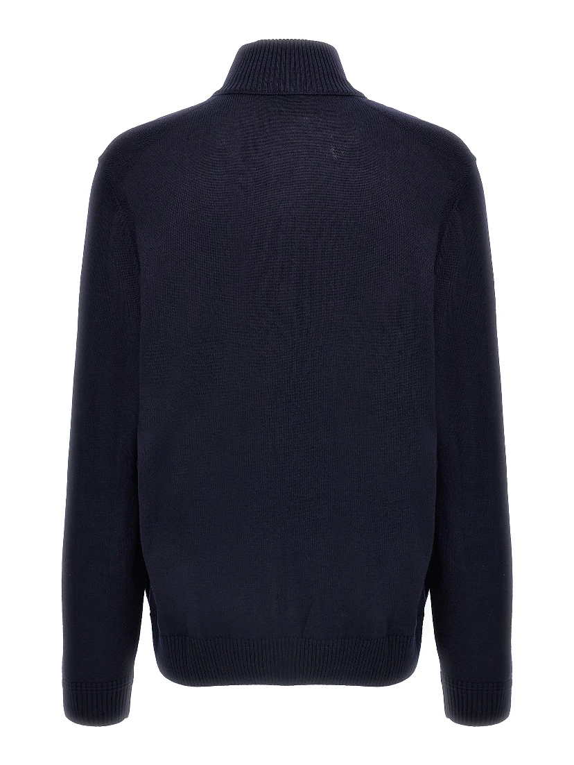 Blue Wool Cardigan