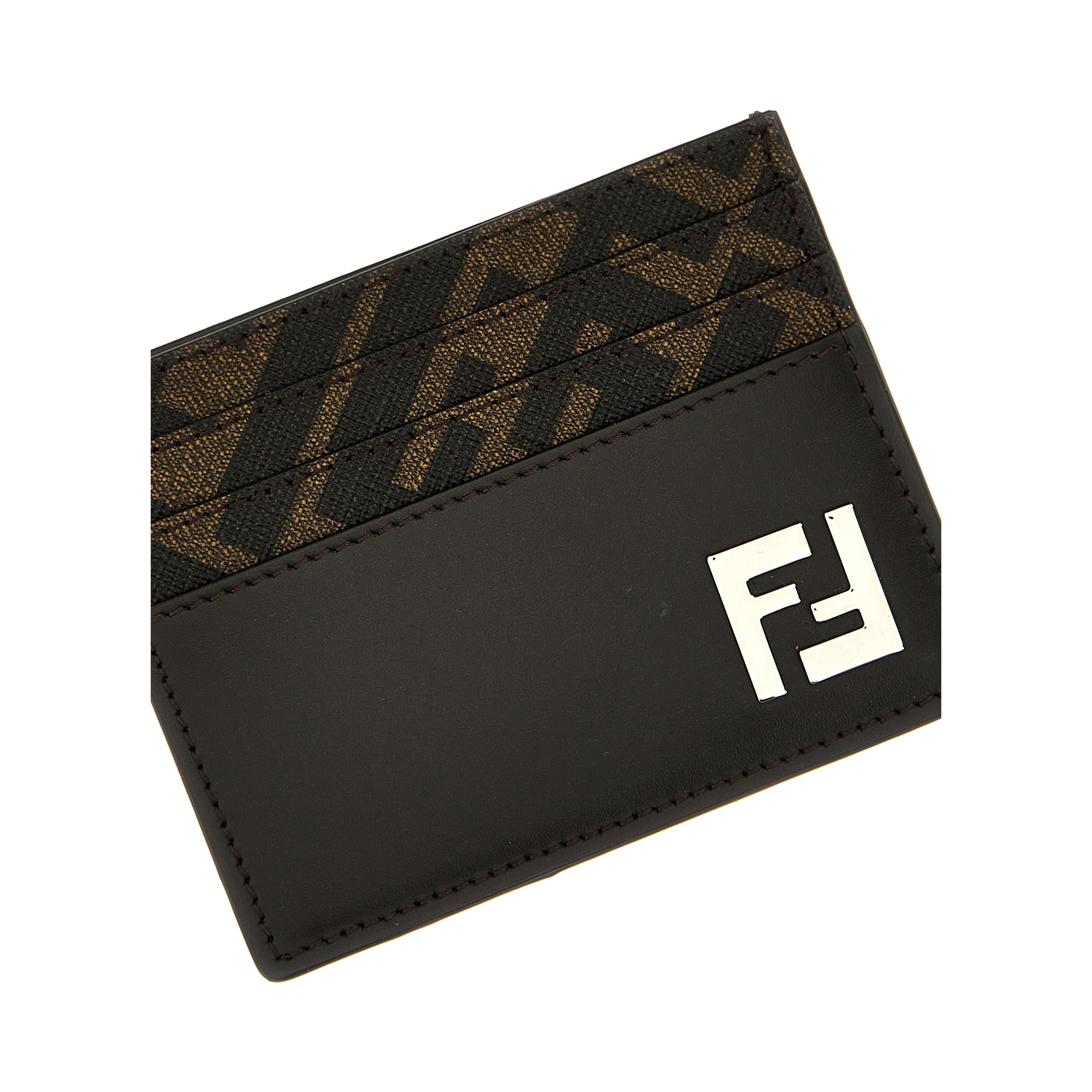 Brown Calf Leather Bos Taurus Cardholder