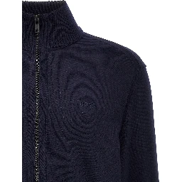 Blue Wool Cardigan