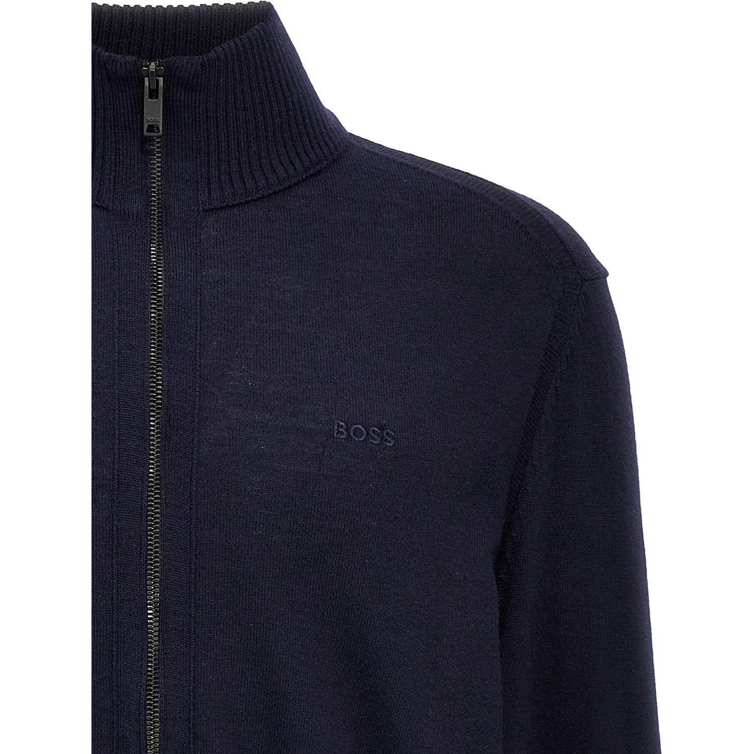 Blue Wool Cardigan