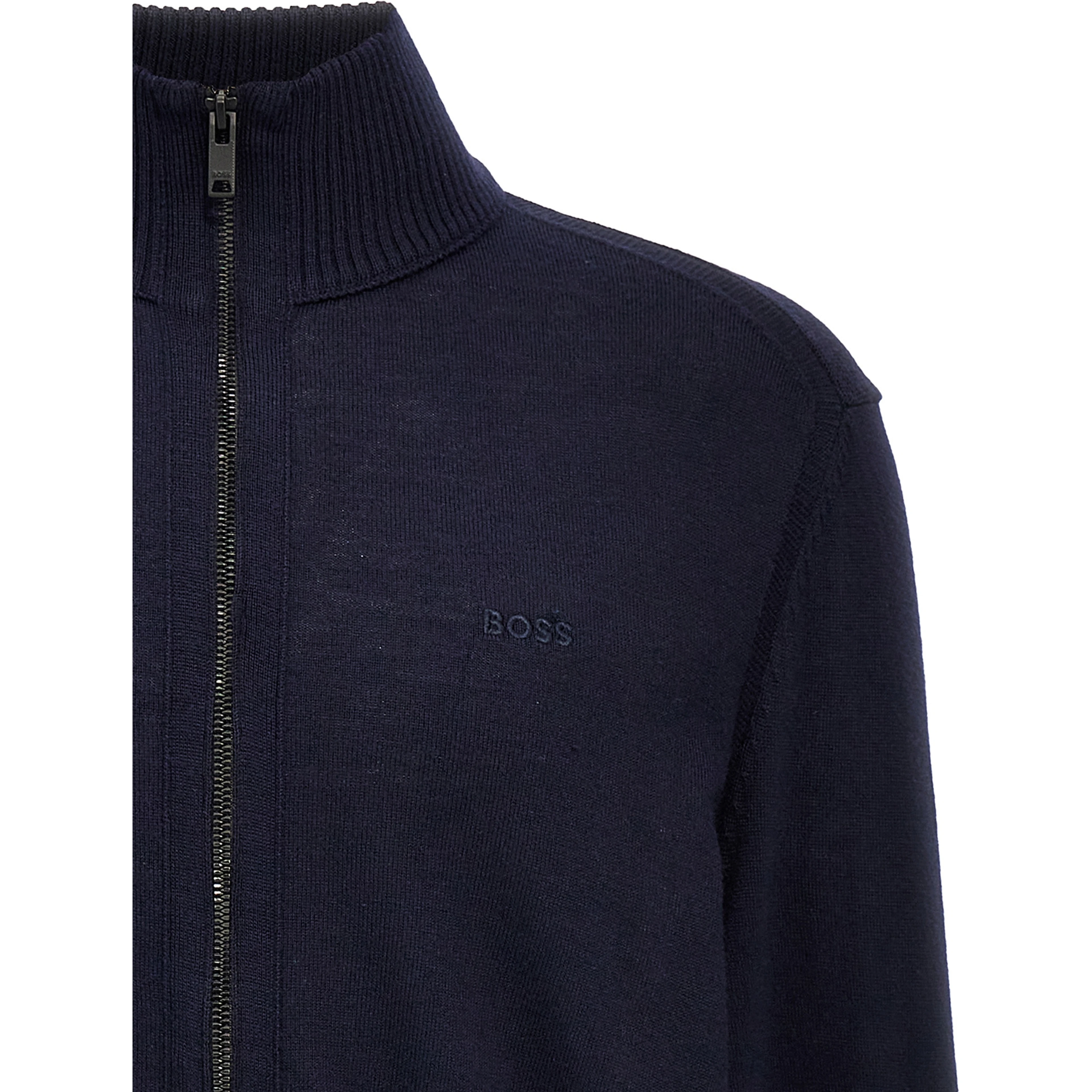 Blue Wool Cardigan