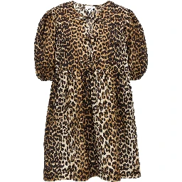 Multicolor Cotton Short Dress