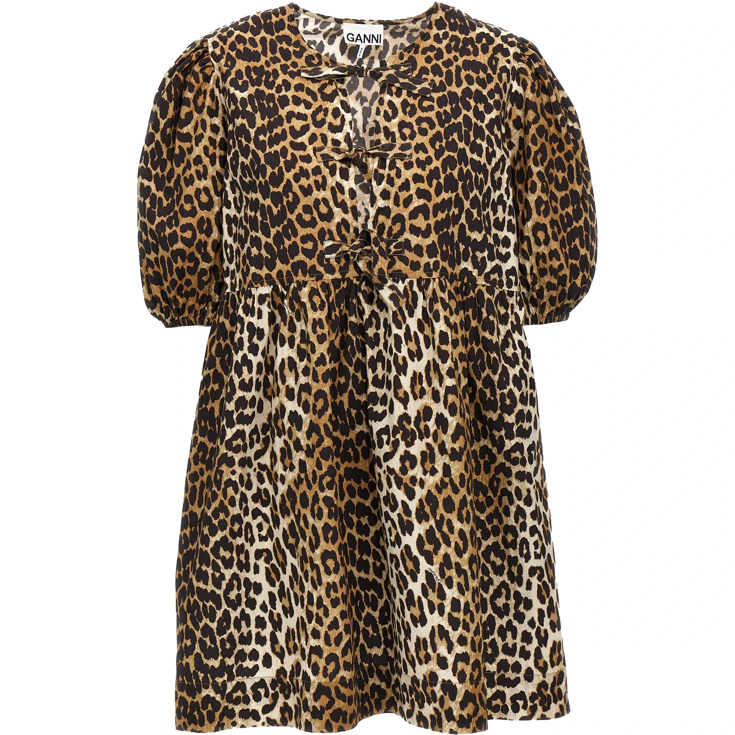 Multicolor Cotton Short Dress