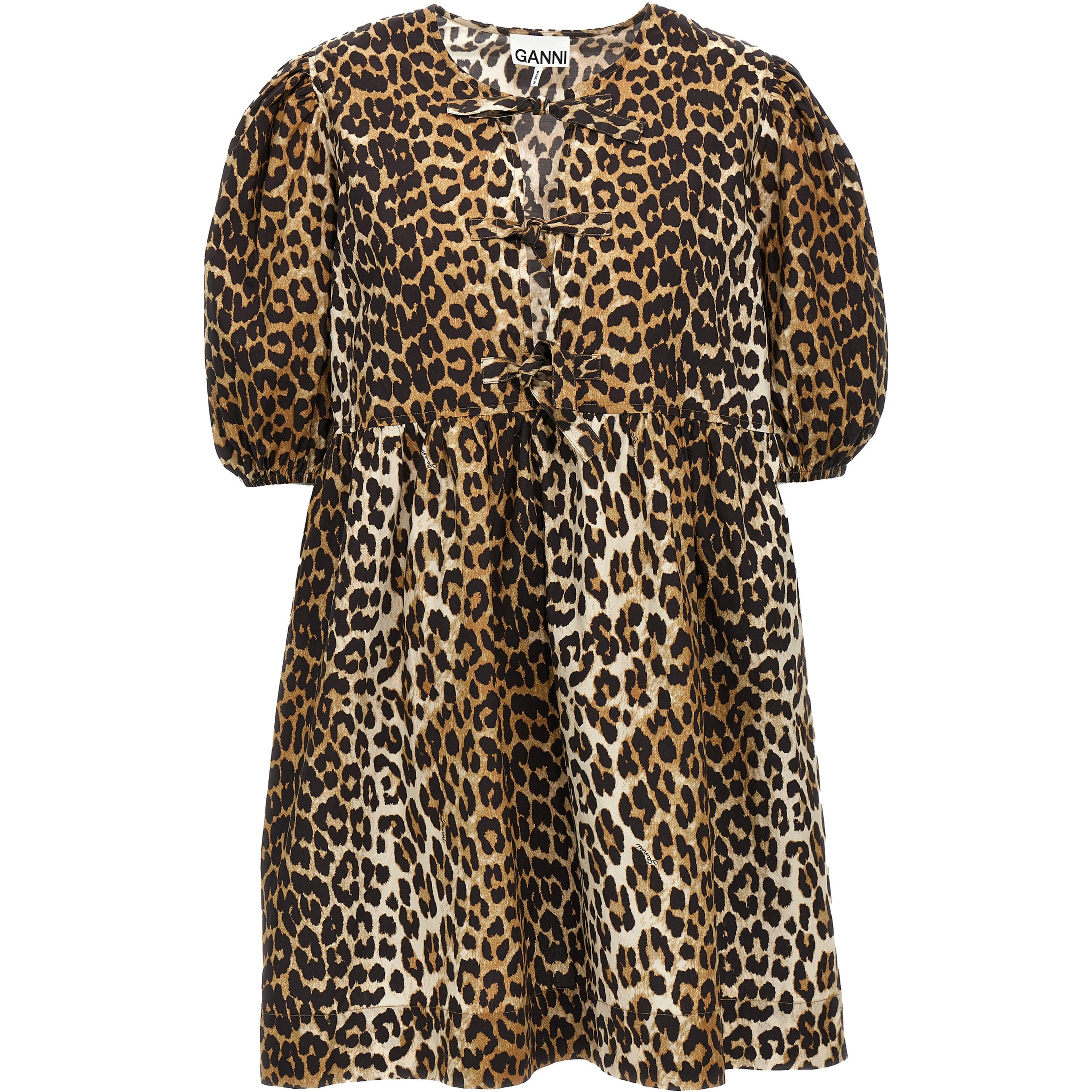 Multicolor Cotton Short Dress
