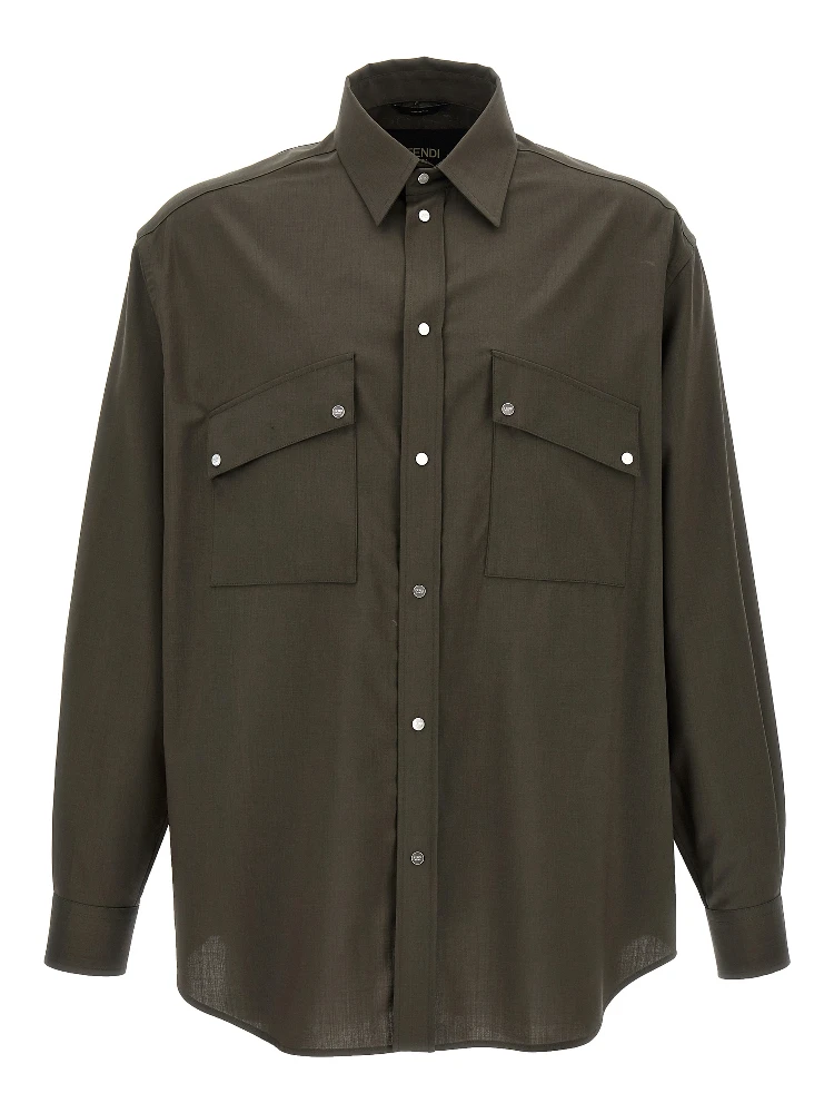 Bicolor Wool Blouse