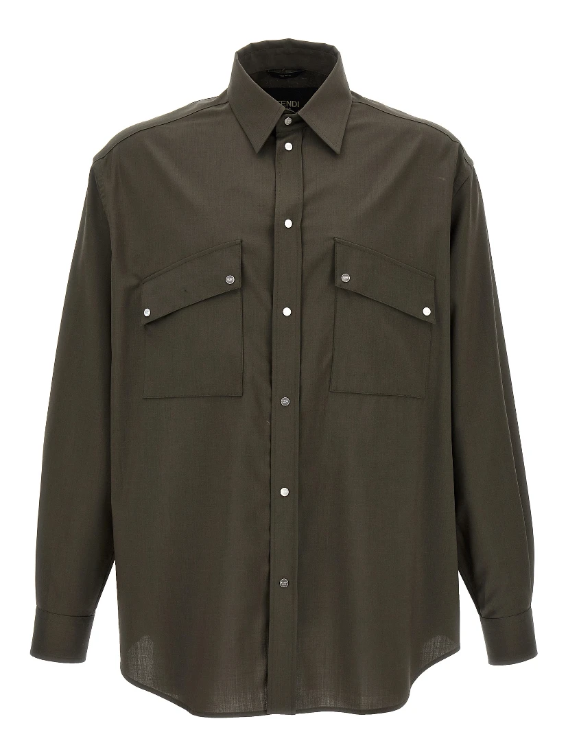 Bicolor Wool Blouse