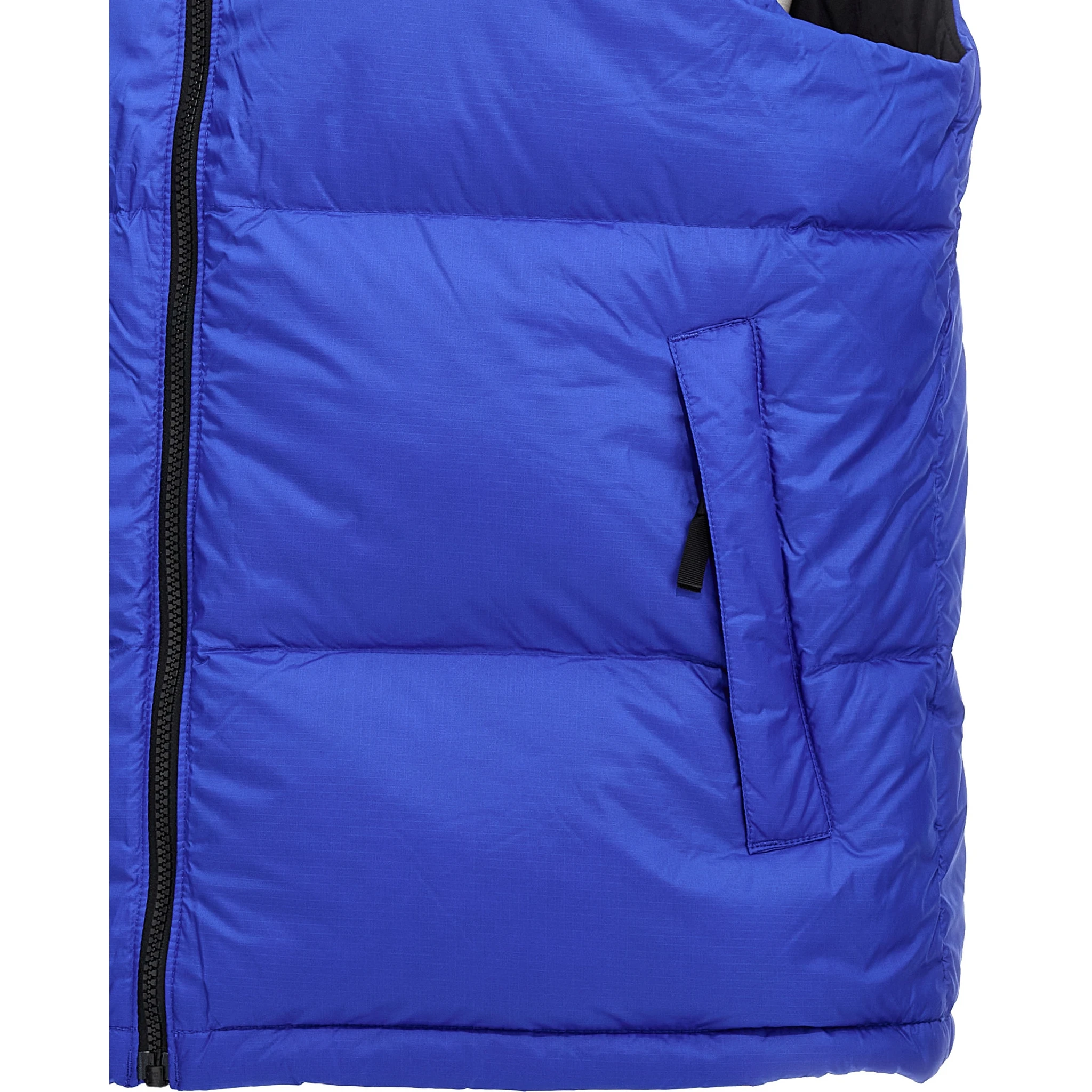 Blue Nylon Sleeveless Jacket