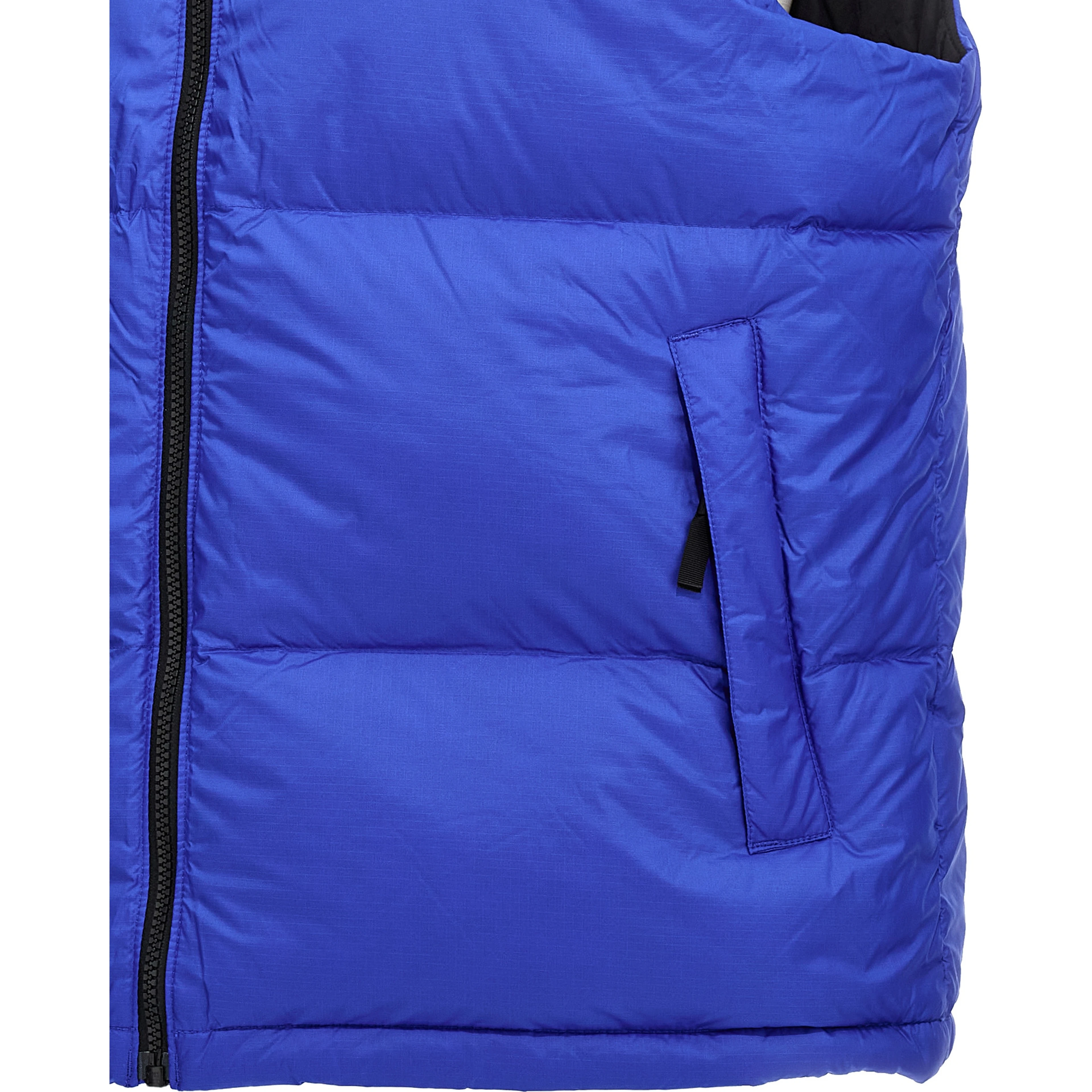Blue Nylon Sleeveless Jacket