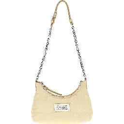 White Lamb Leather Shoulder Bag