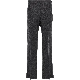 Gray Cashmere Casual Pants