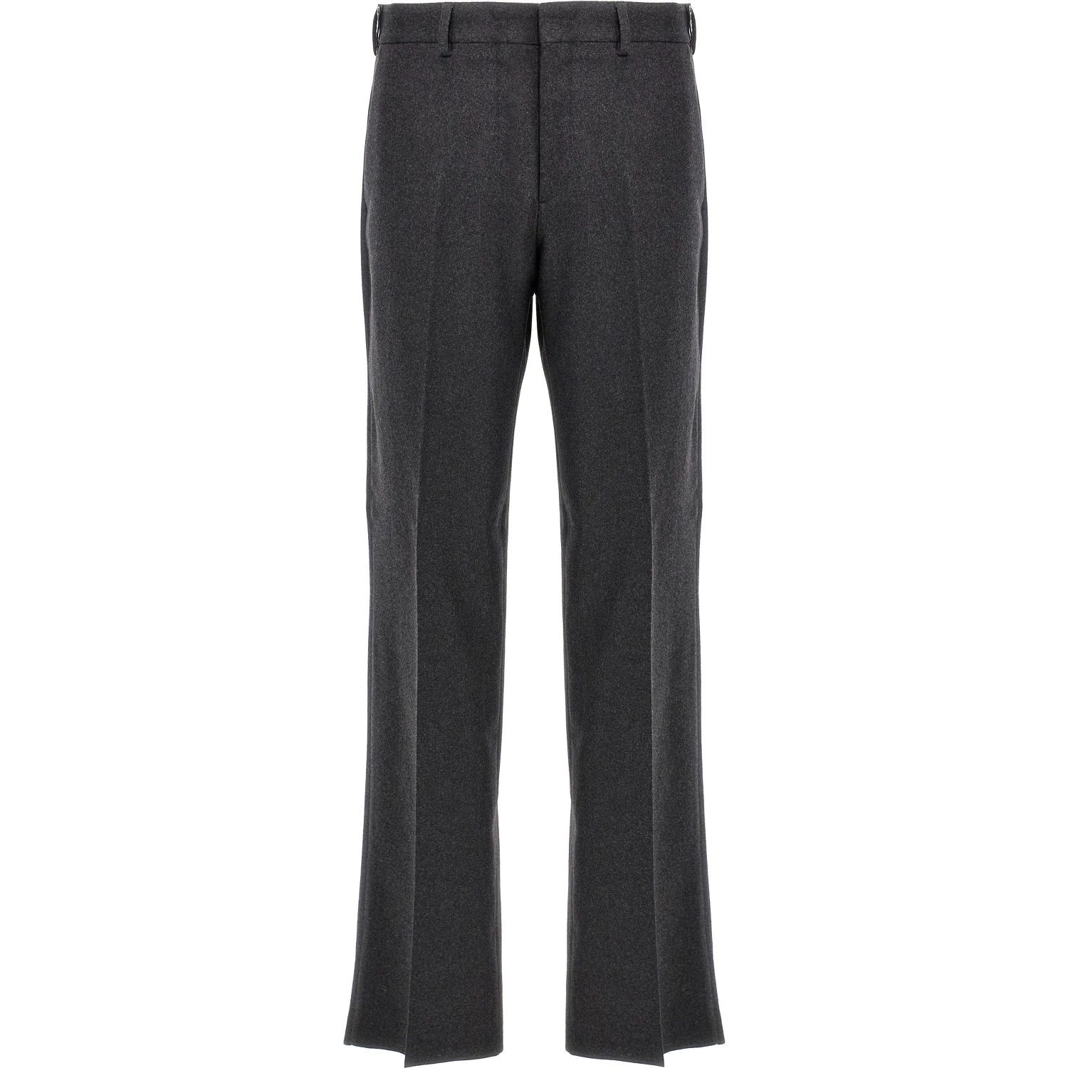 Gray Cashmere Casual Pants