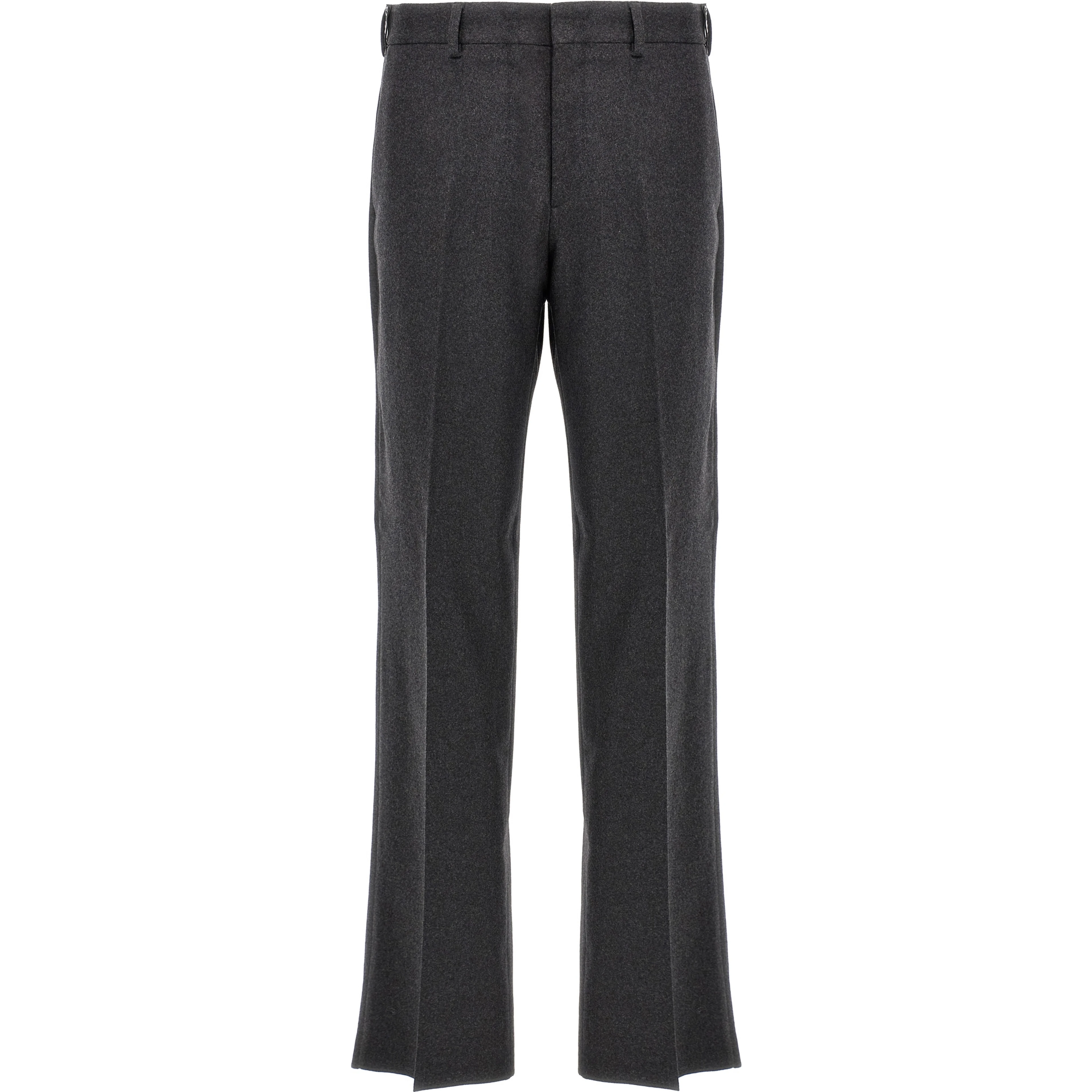 Gray Cashmere Casual Pants