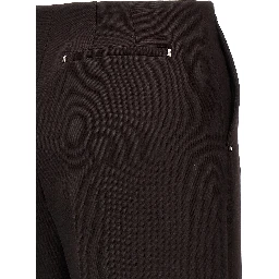 Purple Virgin Wool Dress Pants
