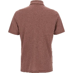 Brown Cotton Polo Shirt