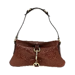 Brown Cotton Shoulder Bag