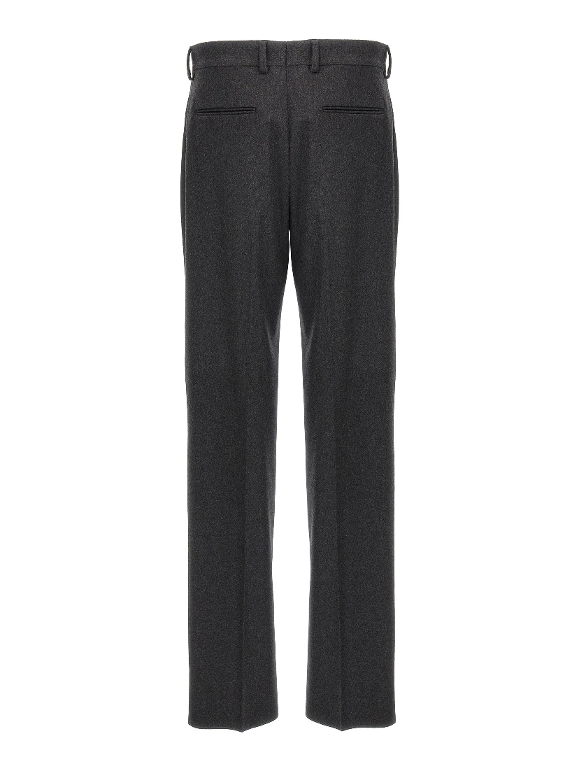 Gray Cashmere Casual Pants