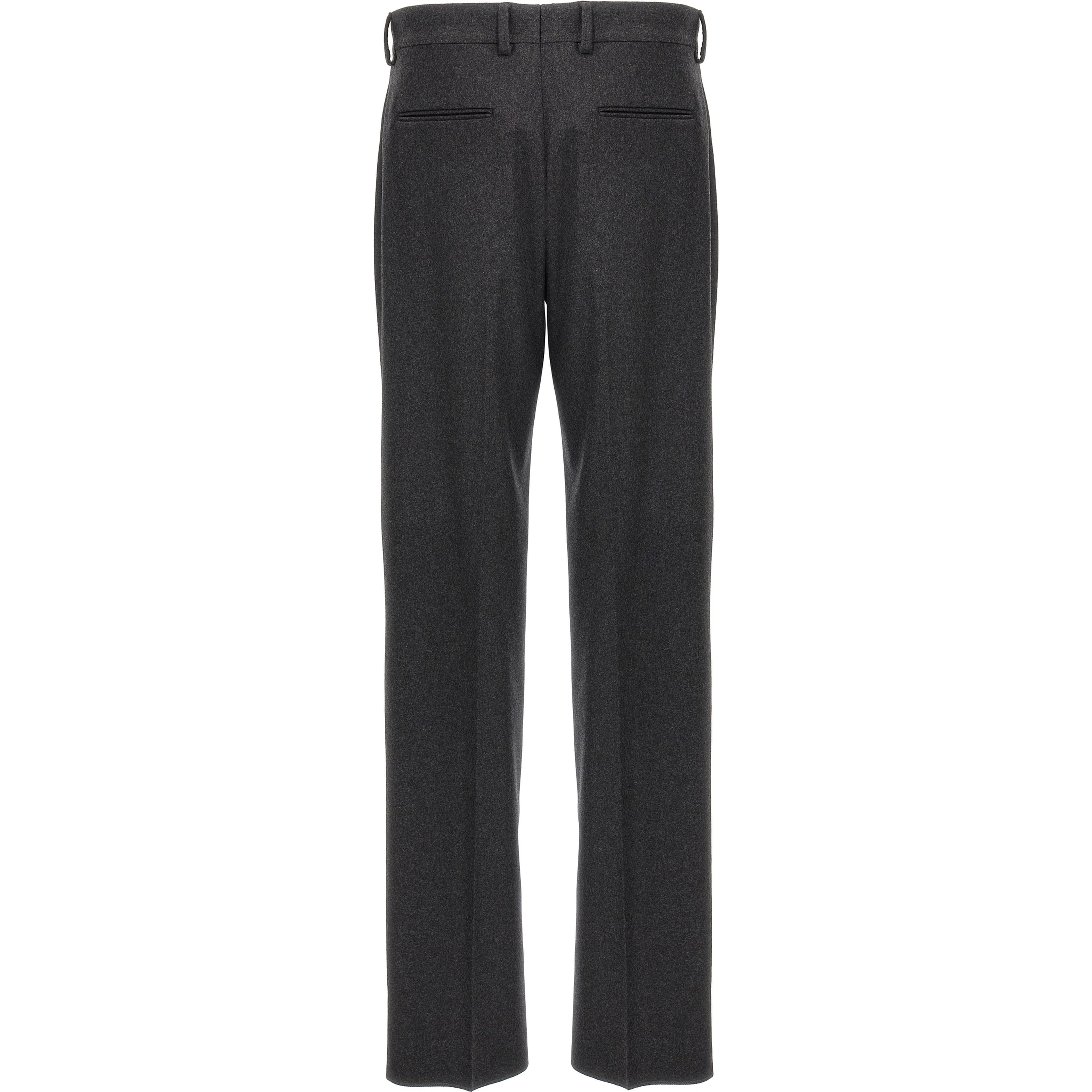 Gray Cashmere Casual Pants